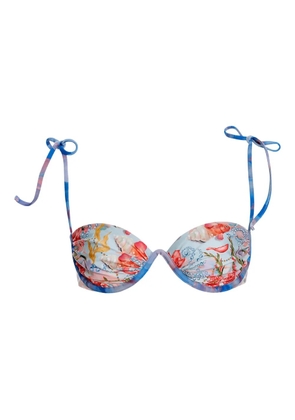 Agua Bendita embellished high-waist bikini - Blue