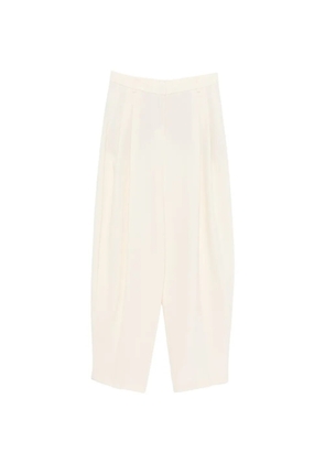 THE ANDAMANE balloon-leg pleated trousers - White