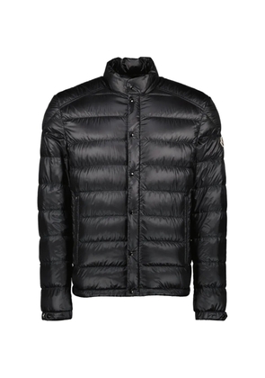 Moncler long-sleeved zip-up padded jacket - Black