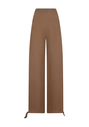 Max Mara elastic-waist drawstring trousers - Brown