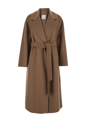 'S Max Mara belted virgin wool coat - Brown