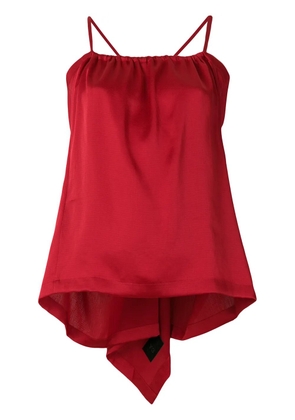 Y-3 tie-back camisole - Red