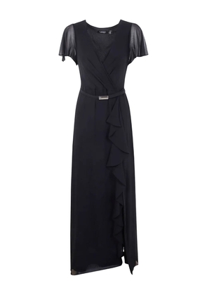 Lauren Ralph Lauren ruffle-sleeve maxi dress - Black