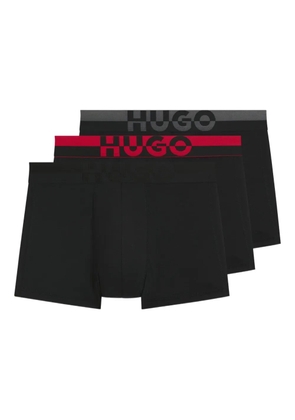 HUGO logo-waistband boxers (pack of three) - Black
