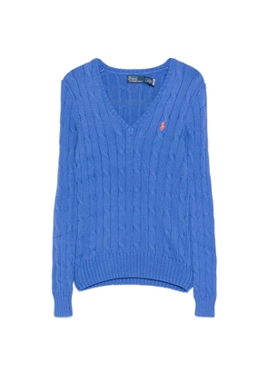 Polo Ralph Lauren cable-knit V-neck sweater - Blue