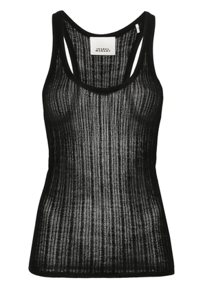 ISABEL MARANT Dorsia open-knit top - Black