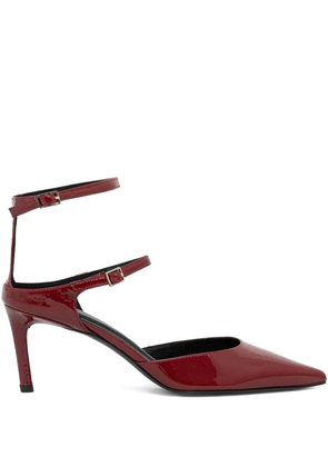 BOSS 70mm ankle-strap pumps - Red