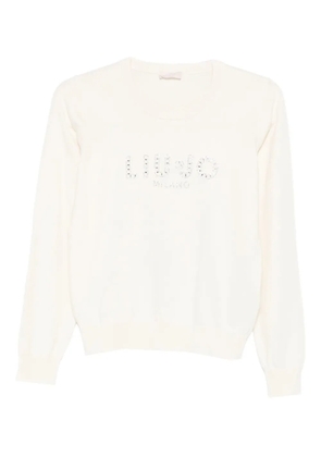 LIU JO logo-detail sweater - White