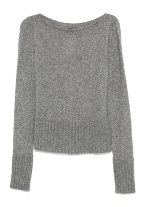 TOM FORD boat-neck cashmere-silk blend sweater - Grey