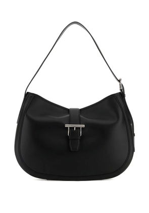 Alexander McQueen T-Bar buckle-fastening leather shoulder bag - Black