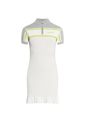 Casablanca zip-up mini dress - White