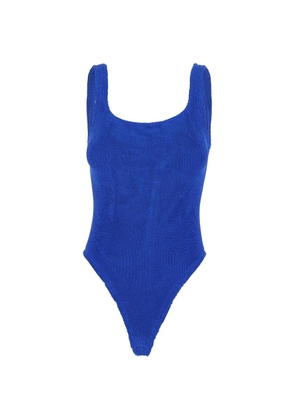 Hunza G Square Neck swimsuit - Blue