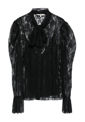 Chloé floral-lace blouse - Black