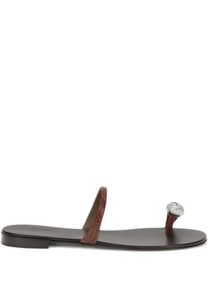 Giuseppe Zanotti Pia Morpheus round-toe sandals - Brown