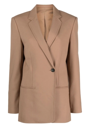 Helmut Lang notched-lapels tailored blazer - Neutrals
