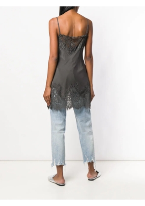 Gold Hawk longline camisole top - Grey