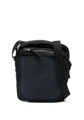 Stone Island zip messenger bag - Black