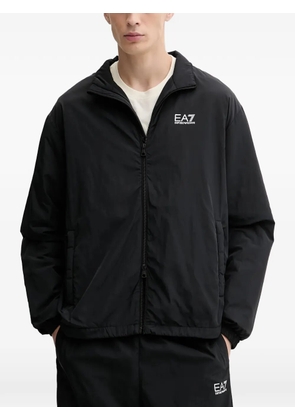 Ea7 Emporio Armani Core Identity zip-up logo tracksuit - Black