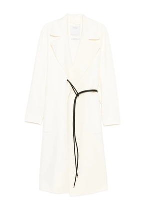 Sportmax knotted-tie fastening coat - Neutrals