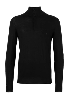 Paolo Pecora high-neck polo shirt - Black