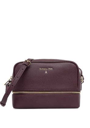 Patrizia Pepe logo-lettering cross body bag - Purple