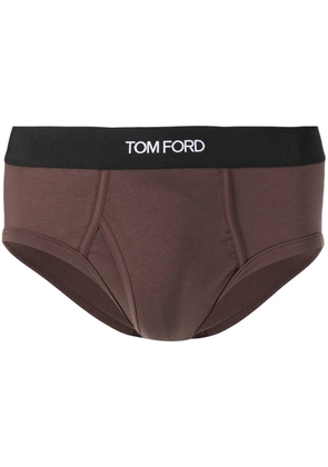 TOM FORD logo-waistband boxers - Brown