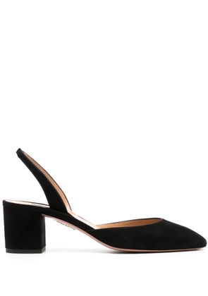 Aquazzura slingback block-heel pumps - Black