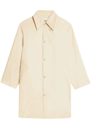 AMI Paris single-breasted coat - Neutrals