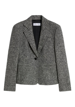 Max Mara single-button tweed blazer - Grey