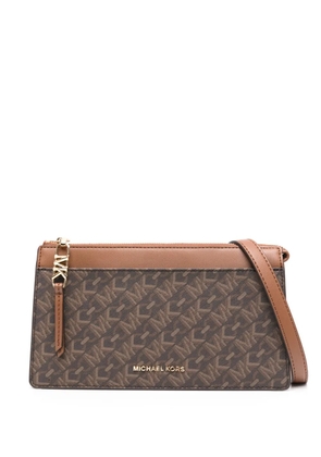 Michael Michael Kors logo-print cross body bag - Brown
