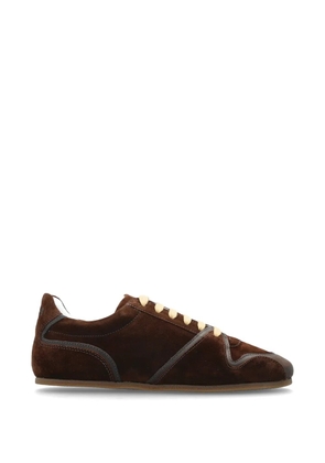 Moschino low-top panelled sneakers - Brown