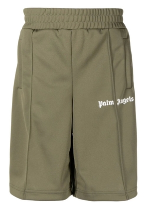 Palm Angels raised seam track shorts - Green