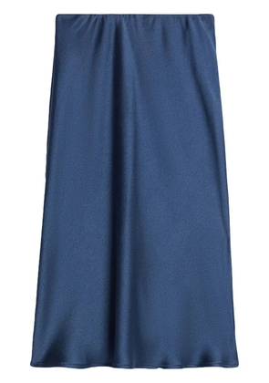 AMI Paris high-waisted satin skirt - Blue