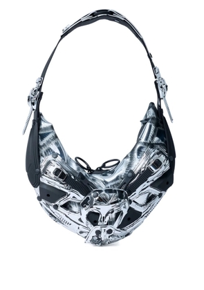 Innerraum adjustable-strap buckle-fastening shoulder bag - Silver