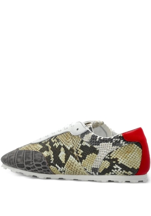 Marni crocodile-effect sneakers - Grey
