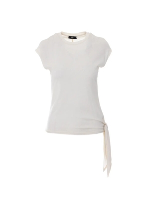 Eleh knot-detail T-shirt - Neutrals
