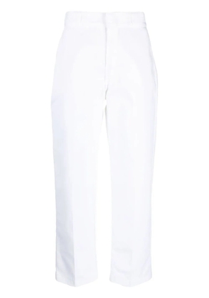 Dickies Construct cropped press-crease trousers - White