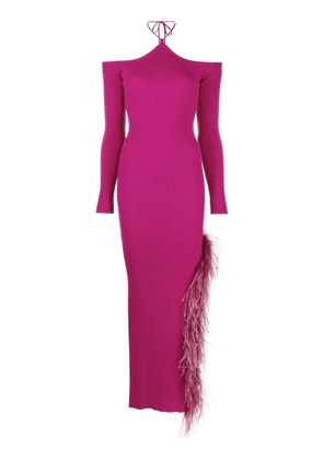 Giuseppe Di Morabito tie-neck midi dress - Pink
