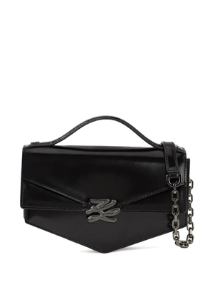 Karl Lagerfeld Karl Studiossmall Autograph leather tote bag - Black