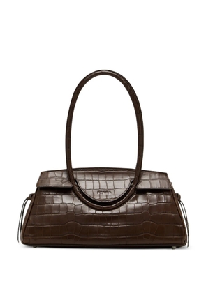 STAUD Maude logo-detail shoulder bag - Brown