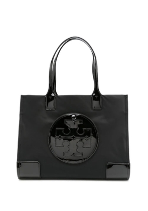 Tory Burch Ella small patent-detail tote bag - Black
