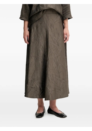 Joseph Ribkoff pleated patterned skirt - Brown