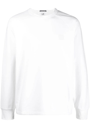 C.P. Company logo-appliqué sweatshirt - White