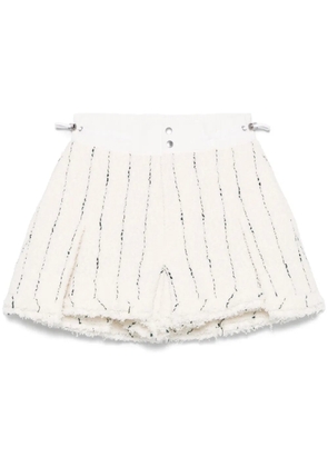 sacai tweed shorts - White