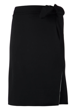 Lanvin bow detail straight skirt - Black