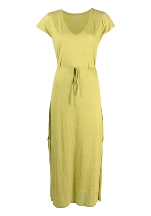 Majestic Filatures U-neck short-sleeve dress - Green