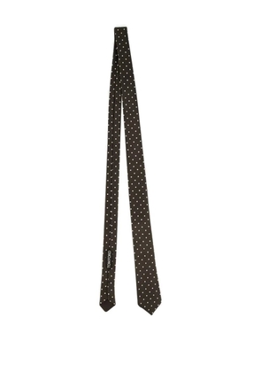 TOM FORD polka-dot silk tie - Brown