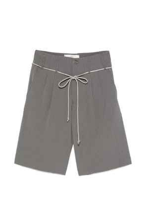 Song For The Mute striped-pattern drawstring shorts - Grey