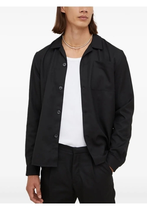 Bruuns Bazaar long-sleeve pocket shirt - Black