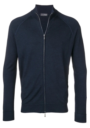 Drumohr knit zipped cardigan - Blue